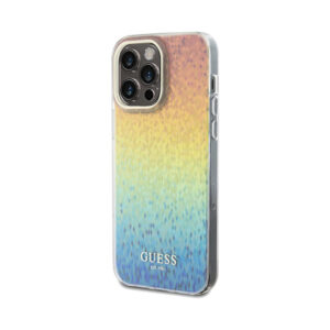 Coque iPhone 13 Pro Max Guess IML Faceted Mirror Disco Iridescent — visuel 2