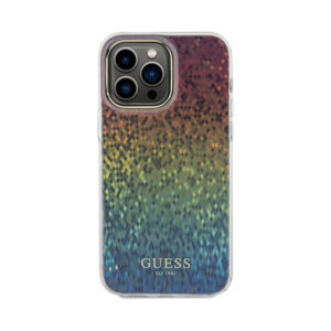 Coque iPhone 13 Pro Max Guess IML Faceted Mirror Disco Iridescent — visuel 3