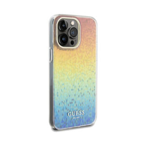 Coque iPhone 13 Pro Max Guess IML Faceted Mirror Disco Iridescent — visuel 4