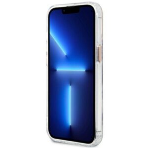 Coque iPhone 13 Pro Max Guess Metal Outline MagSafe transparente — visuel 5