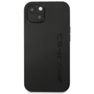 Coque iPhone 14 AMG Leather Hot Stamped noire — visuel 3