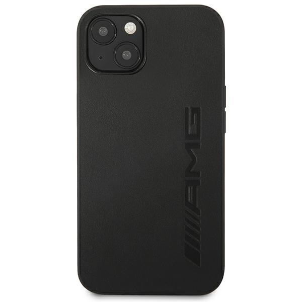 Coque iPhone 14 AMG Leather Hot Stamped noire — visuel 3
