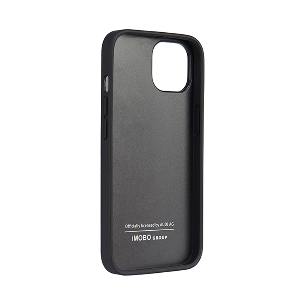 Coque iPhone 14 Audi Synthetic Leather noire — visuel 5