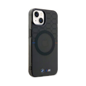 Coque iPhone 14 BMW Pattern MagSafe grise — visuel 4
