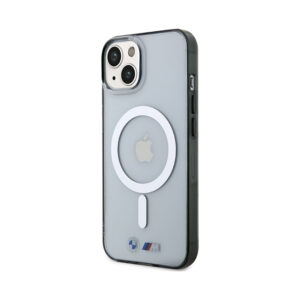 Coque iPhone 14 BMW Silver Ring MagSafe transparente — visuel 2