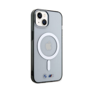 Coque iPhone 14 BMW Silver Ring MagSafe transparente — visuel 4