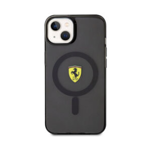 Coque iPhone 14 Ferrari Translucent MagSafe noire — visuel 3