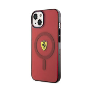 Coque iPhone 14 Ferrari Translucent MagSafe rouge — visuel 2