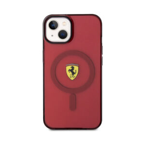 Coque iPhone 14 Ferrari Translucent MagSafe rouge — visuel 3