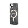 Coque iPhone 14 Guess 4G MagSafe noire