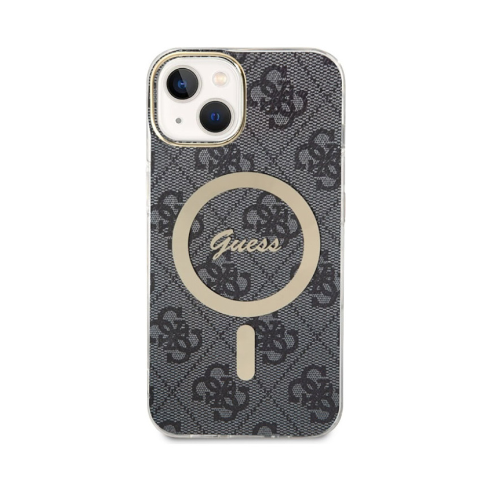 Coque iPhone 14 Guess 4G MagSafe noire — visuel 2