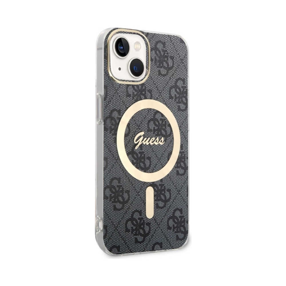 Coque iPhone 14 Guess 4G MagSafe noire — visuel 3