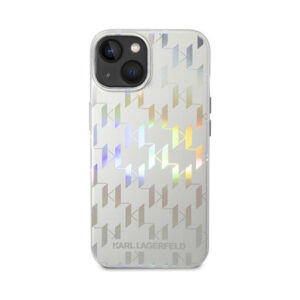 Coque iPhone 14 Karl Lagerfeld Monogram Pattern Case noire — visuel 3