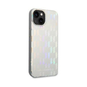 Coque iPhone 14 Karl Lagerfeld Monogram Pattern Case noire — visuel 4
