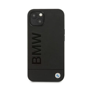 Coque iPhone 14 Plus BMW Leather Hot Stamp noire — visuel 3