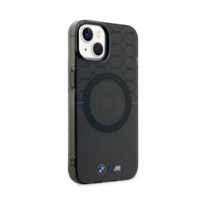 Coque iPhone 14 Plus BMW Pattern MagSafe grise — visuel 4