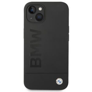 Coque iPhone 14 Plus BMW Silicone Signature Logo MagSafe noire — visuel 4