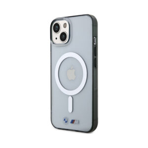 Coque iPhone 14 Plus BMW Silver Ring MagSafe transparente — visuel 2