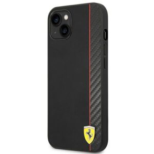Coque iPhone 14 Plus Ferrari Carbon noire — visuel 2
