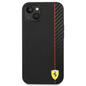 Coque iPhone 14 Plus Ferrari Carbon noire — visuel 3