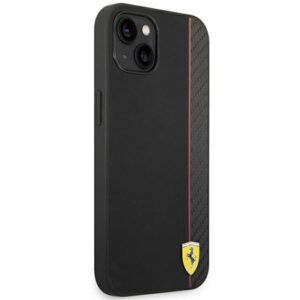 Coque iPhone 14 Plus Ferrari Carbon noire — visuel 4