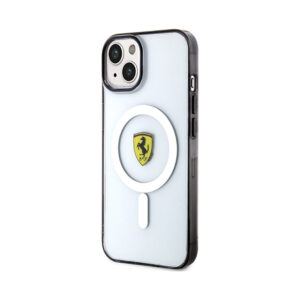 Coque iPhone 14 Plus Ferrari Outline Magsafe transparente — visuel 2