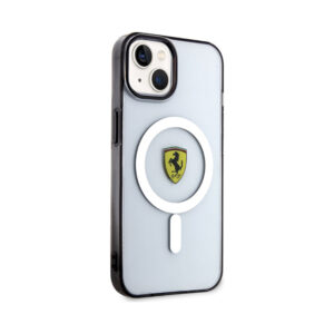 Coque iPhone 14 Plus Ferrari Outline Magsafe transparente — visuel 4