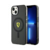 Coque iPhone 14 Plus Ferrari Translucent MagSafe noire