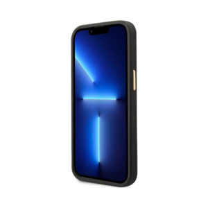 Coque iPhone 14 Plus Guess 4G Logo Plate MagSafe noire — visuel 5