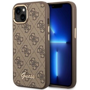 Coque iPhone 14 Plus Guess 4G Metal Camera Outline Case brune