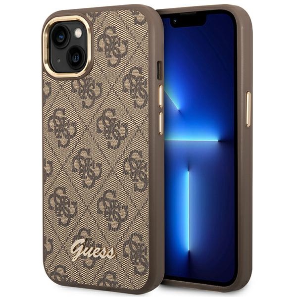 Coque iPhone 14 Plus Guess 4G Metal Camera Outline Case brune