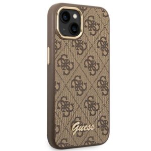 Coque iPhone 14 Plus Guess 4G Metal Camera Outline Case brune — visuel 4
