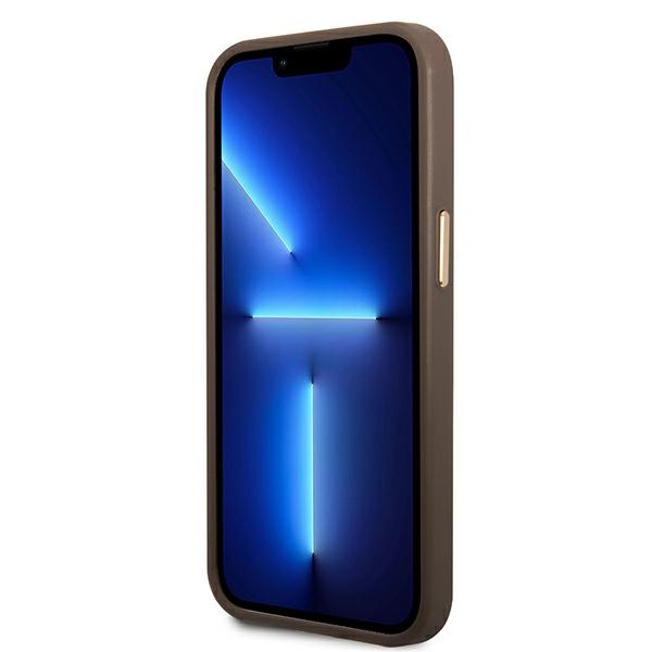 Coque iPhone 14 Plus Guess 4G Metal Camera Outline Case brune — visuel 5
