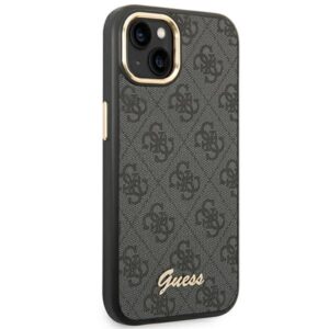 Coque iPhone 14 Plus Guess 4G Metal Camera Outline Case noire — visuel 4