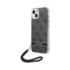 Coque iPhone 14 Plus Guess 4G Print Cord noire