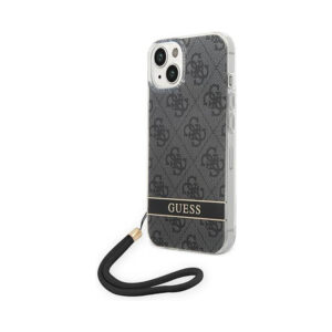 Coque iPhone 14 Plus Guess 4G Print Cord noire