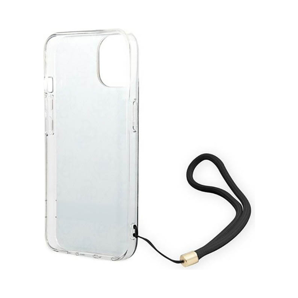 Coque iPhone 14 Plus Guess 4G Print Cord noire — visuel 5
