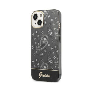 Coque iPhone 14 Plus Guess Bandana Paisley noire — visuel 2