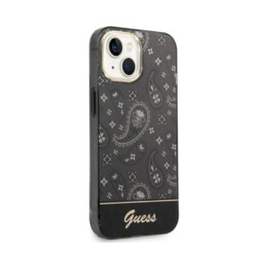 Coque iPhone 14 Plus Guess Bandana Paisley noire — visuel 4