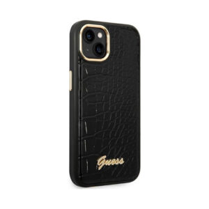 Coque iPhone 14 Plus Guess Croco Collection noire — visuel 4