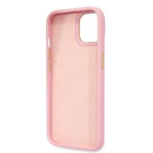 Coque iPhone 14 Plus Guess Croco Collection rose — visuel 5