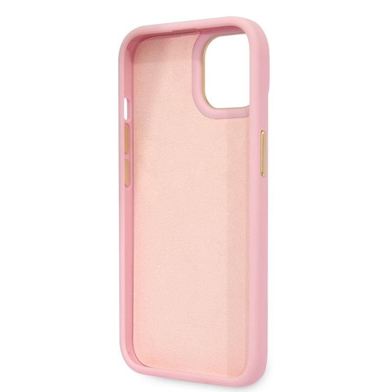 Coque iPhone 14 Plus Guess Croco Collection rose — visuel 5