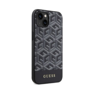 Coque iPhone 14 Plus Guess GCube Stripes MagSafe noire — visuel 4