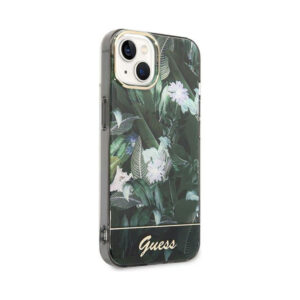 Coque iPhone 14 Plus Guess Jungle Case verte — visuel 4