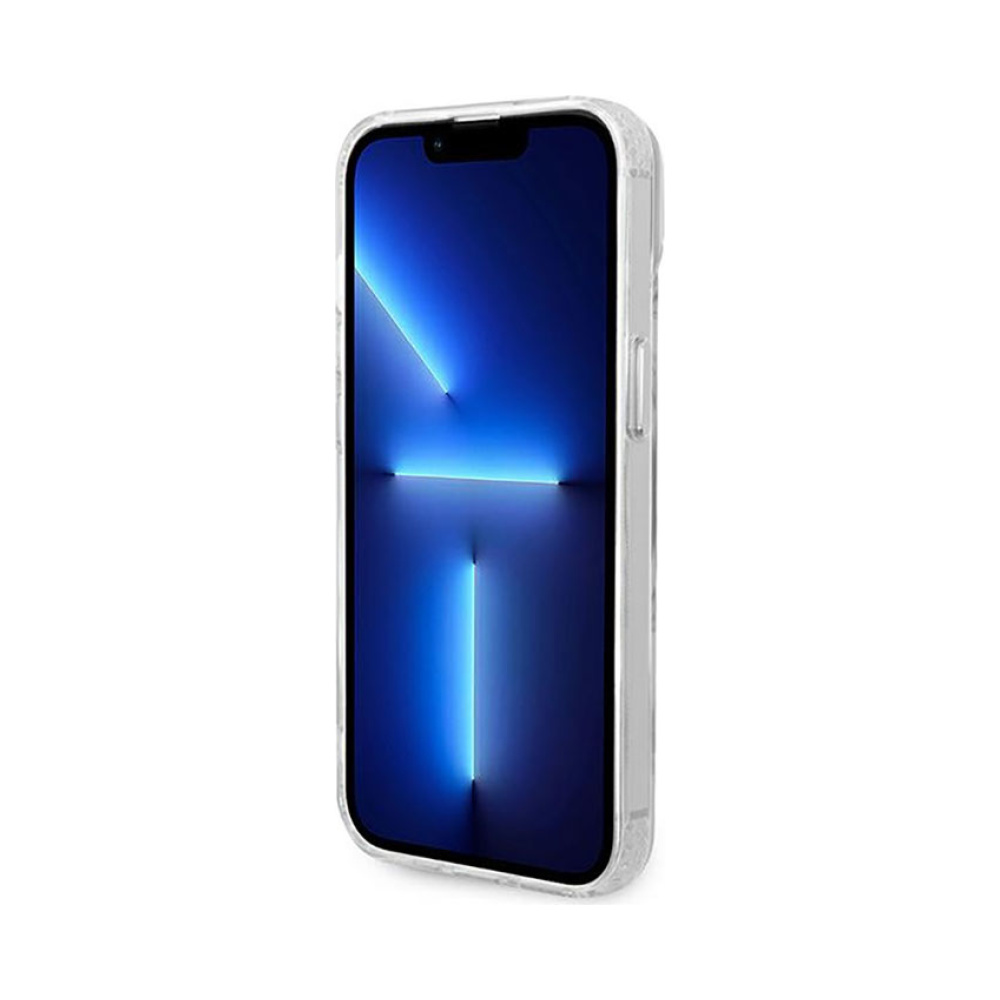 Coque iPhone 14 Plus Guess Metal Outline MagSafe transparente — visuel 5