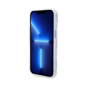 Coque iPhone 14 Plus Guess Metal Outline MagSafe transparente — visuel 5