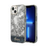 Coque iPhone 14 Plus Guess Porcelain Collection grise