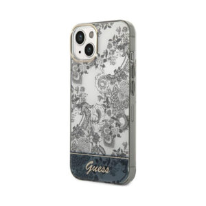 Coque iPhone 14 Plus Guess Porcelain Collection grise — visuel 2