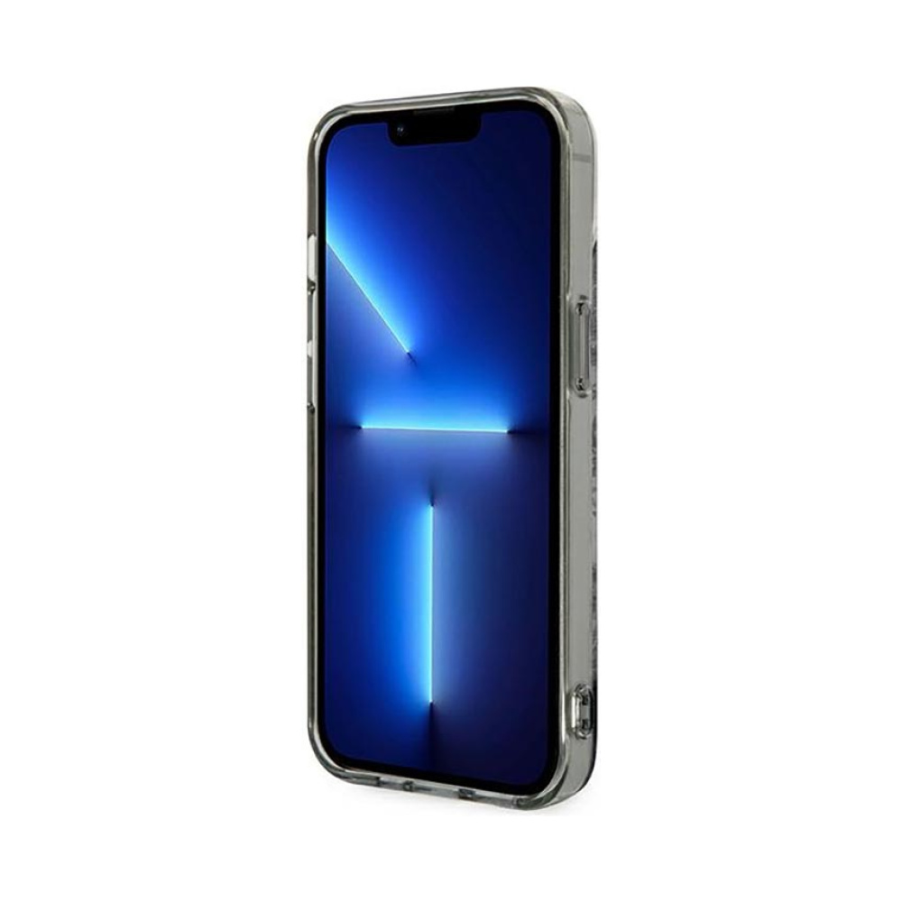 Coque iPhone 14 Plus Guess Porcelain Collection grise — visuel 5