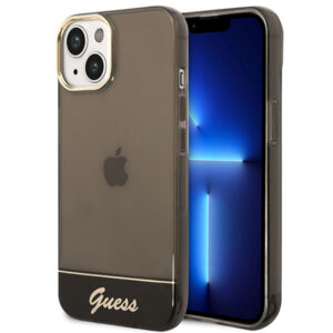 Coque iPhone 14 Plus Guess Translucent noire